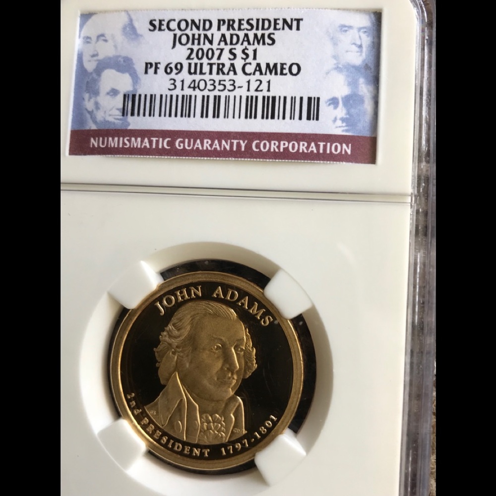 2007S NGC Ultra Cameo Proof 69 John Adams